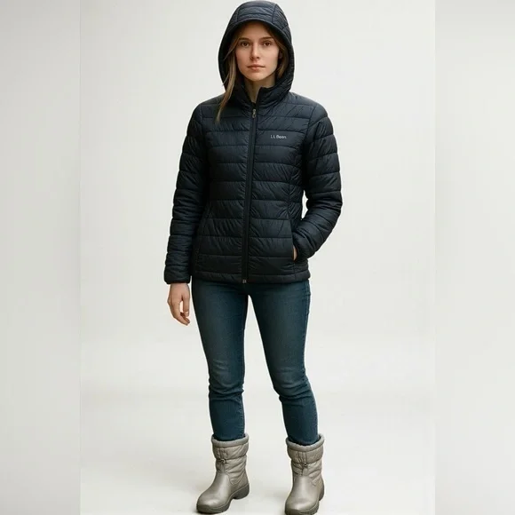 Lole Navy Blue Lightweight Packable Mini  Puffer Coat - Picture 5 of 14